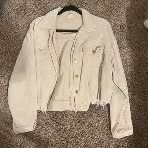 Tan crop jacket!
